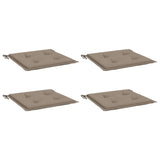 Vidaxl tuinstoelkussens 4 st 50x50x3 cm oxford stof taupe