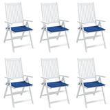 Vidaxl tuinstoelkussens 6 st 50x50x4 cm oxford stof koningsblauw