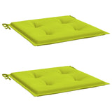 Vidaxl tuinstoelkussens 2 st 50x50x3 cm oxford stof felgroen