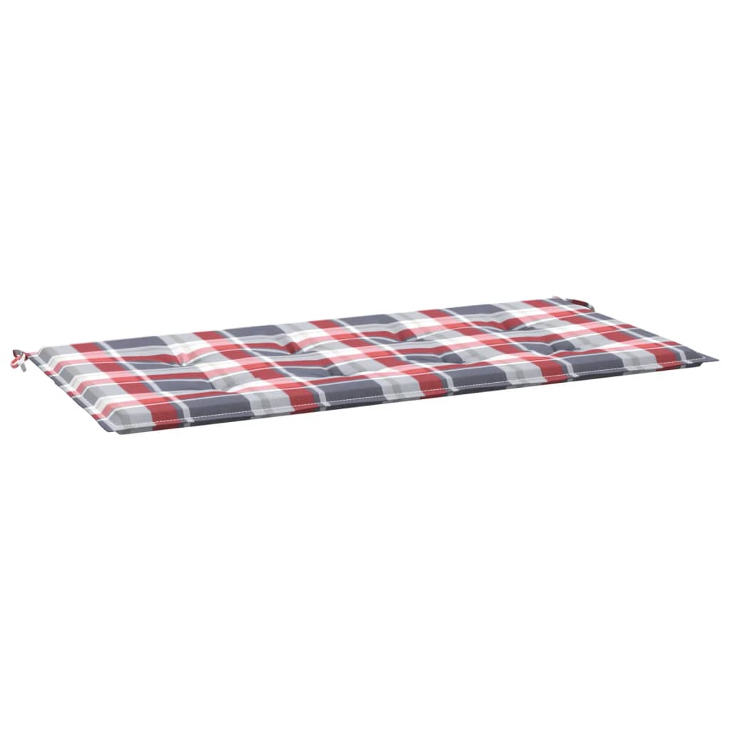 Vidaxl tuinbankkussen 100x50x3 cm oxford stof ruitpatroon rood