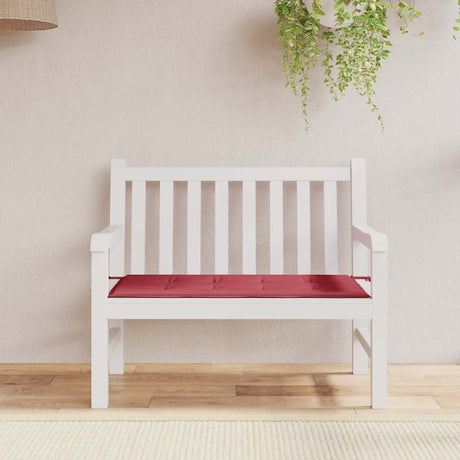 Vidaxl tuinbankkussen 120x50x4 cm oxford stof wijnrood
