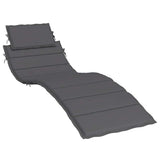 Vidaxl ligbedkussen 186x58x4 cm oxford stof antracietkleurig