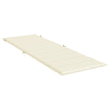 Vidaxl ligbedkussen 186x58x3 cm oxford stof crèmekleurig