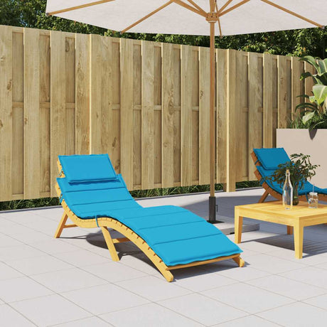 Vidaxl ligbedkussen 186x58x4 cm oxford stof blauw