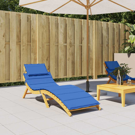 Vidaxl ligbedkussen 186x58x4 cm oxford stof koningsblauw