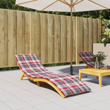 Vidaxl ligbedkussen 200x50x3 cm oxford stof ruitpatroon rood