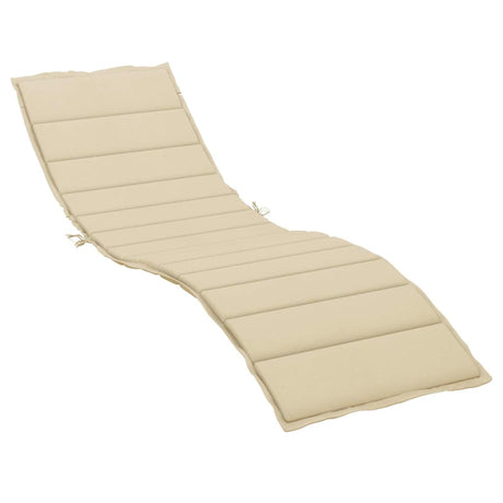 Vidaxl ligbedkussen 200x60x3 cm oxford stof beige