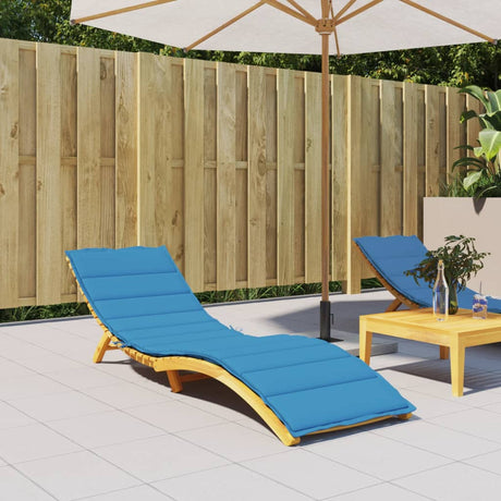 Vidaxl ligbedkussen 200x60x3 cm oxford stof blauw