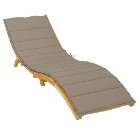 Vidaxl ligbedkussen 200x70x3 cm oxford stof taupe