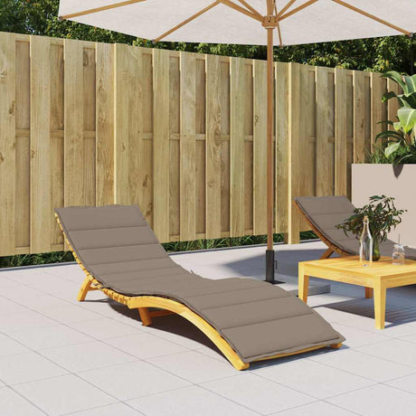 Vidaxl ligbedkussen 200x70x3 cm oxford stof taupe