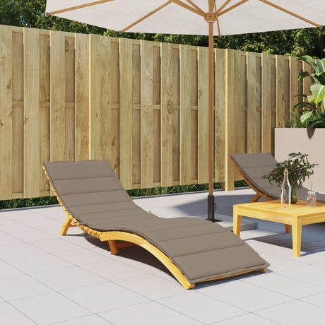 Vidaxl ligbedkussen 200x70x3 cm oxford stof taupe