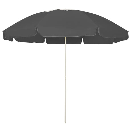 Vidaxl strandparasol 240 cm antracietkleurig