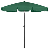 Vidaxl strandparasol 180x120 cm groen