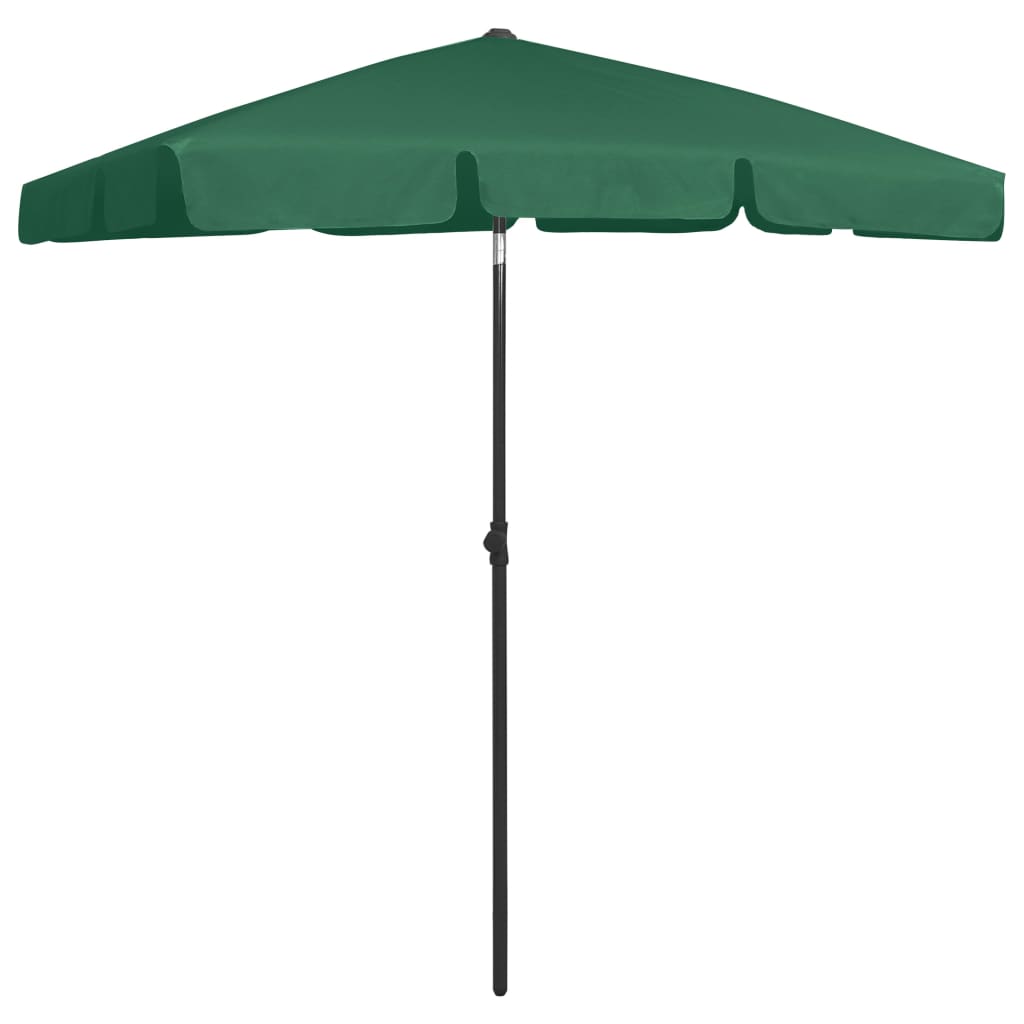 VidaXL Strandparasol 180x120 cm groen