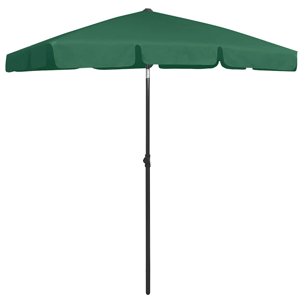 Vidaxl strandparasol 180x120 cm groen