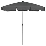 Vidaxl strandparasol 180x120 cm antracietkleurig
