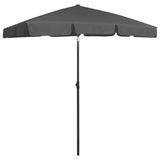 Vidaxl strandparasol 180x120 cm antracietkleurig