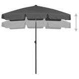 Vidaxl strandparasol 180x120 cm antracietkleurig