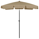 Vidaxl strandparasol 180x120 cm taupe