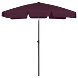 Vidaxl strandparasol 180x120 cm bordeauxrood
