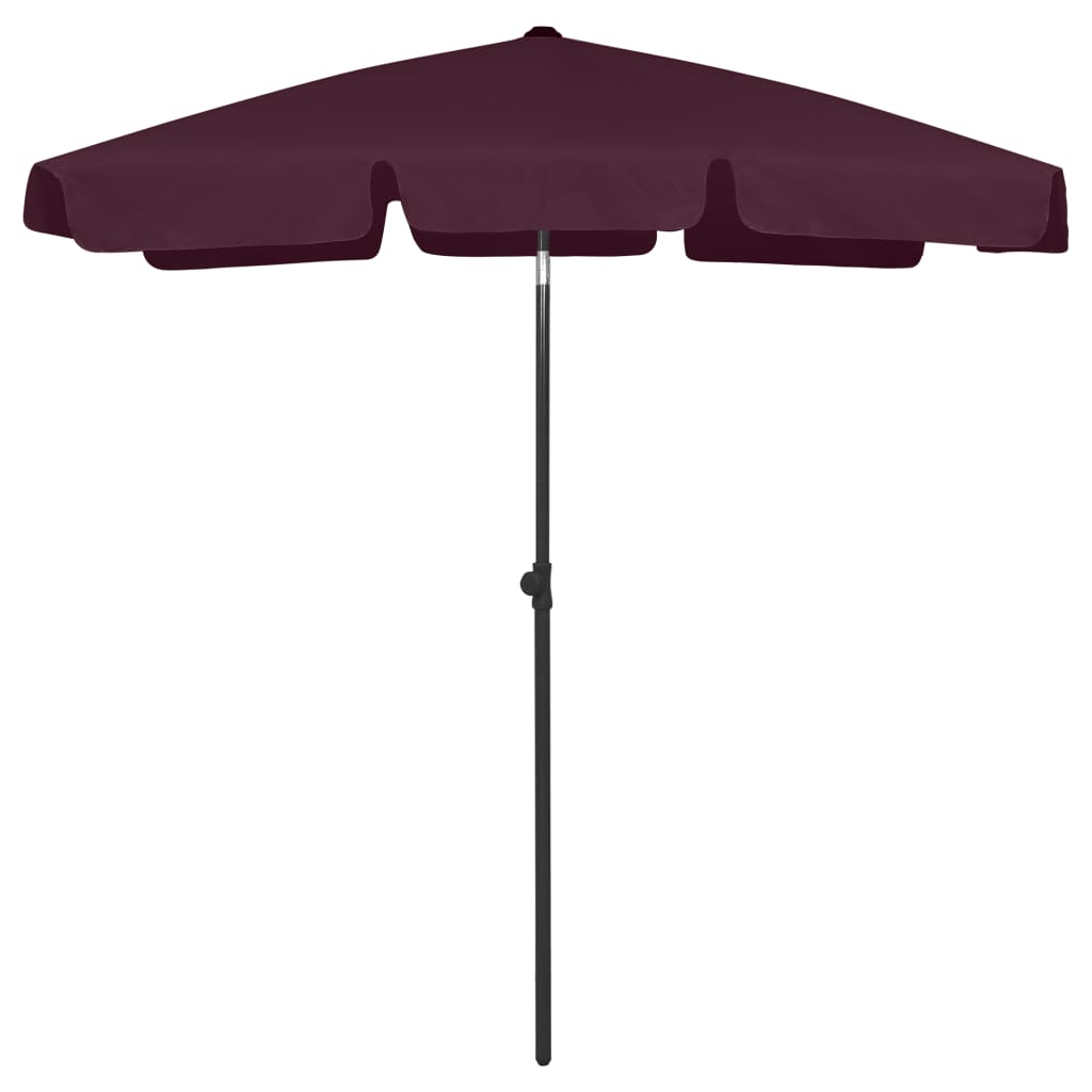 Vidaxl strandparasol 180x120 cm bordeauxrood