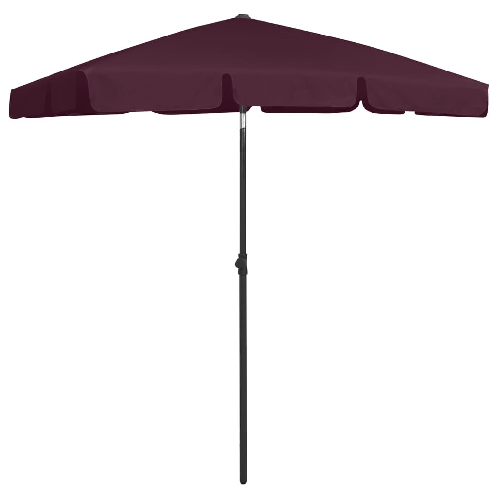 Vidaxl strandparasol 180x120 cm bordeauxrood