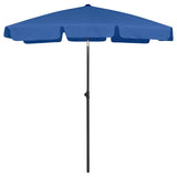 Vidaxl strandparasol 180x120 cm azuurblauw