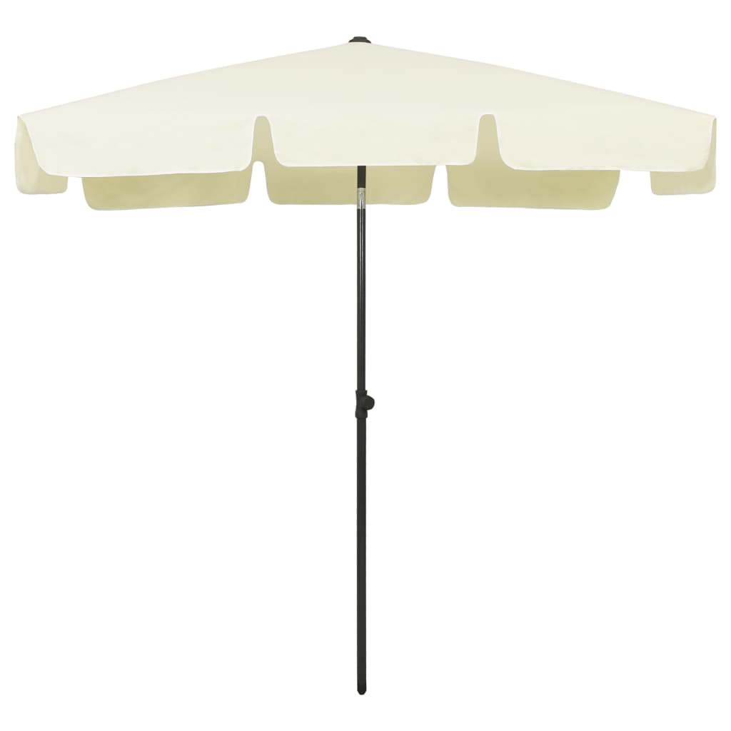 Vidaxl strandparasol 200x125 cm zandgeel