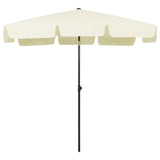 Vidaxl strandparasol 200x125 cm zandgeel