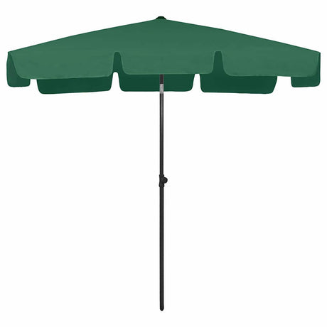 Vidaxl strandparasol 200x125 cm groen