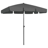 Vidaxl strandparasol 200x125 cm antracietkleurig