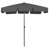 Vidaxl strandparasol 200x125 cm antracietkleurig