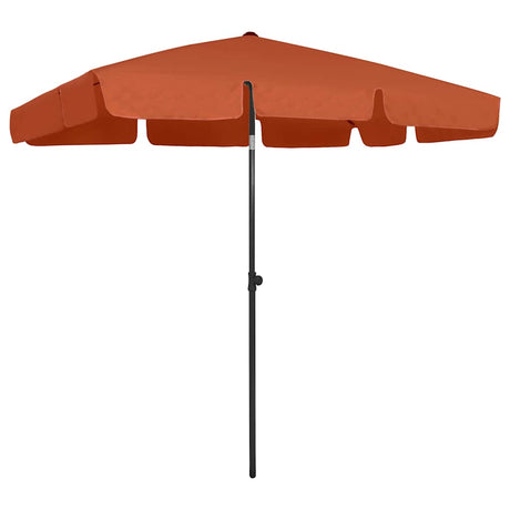 Vidaxl strandparasol 200x125 cm terracottakleurig