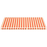 Vidaxl vervangingsdoek voor luifel 6x3,5 m geel en oranje