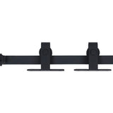 Vidaxl ophangset voor minischuifdeur 183 cm koolstofstaal