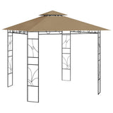 Vidaxl prieel 160 g m² 3x3x2,7 m taupe