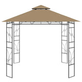 Vidaxl prieel 160 g m² 3x3x2,7 m taupe
