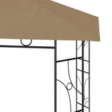 Vidaxl prieel 160 g m² 3x3x2,7 m taupe