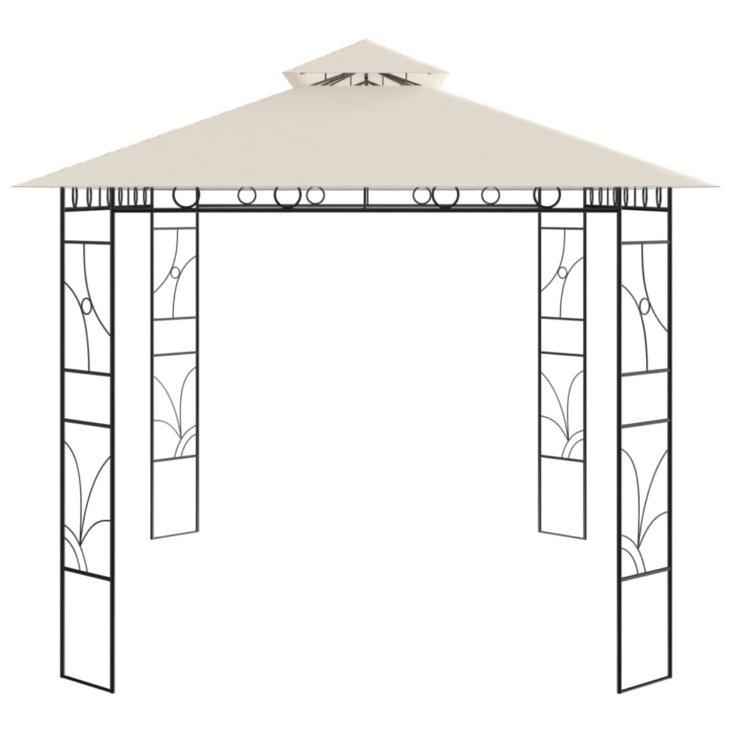 Vidaxl prieel 160 g m² 4x3x2,7 m crèmekleurig