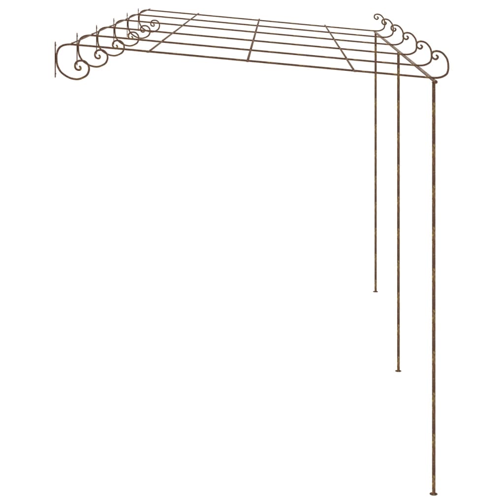 Vidaxl tuinpergola 6x3x2,5 m ijzer antiekbruin