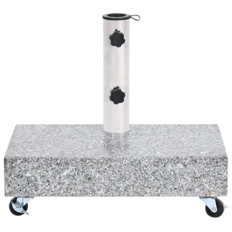 Vidaxl parasolvoet 45x25x8 cm graniet lichtgrijs