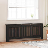 Vidaxl radiatorombouw 205 cm mdf zwart