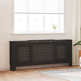 Vidaxl radiatorombouw 205 cm mdf zwart