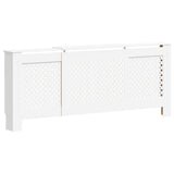 Vidaxl radiatorombouw 205 cm mdf wit