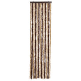 Vidaxl vliegengordijn 56x200 cm chenille beige en lichtbruin