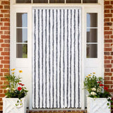 Vidaxl vliegengordijn 118x220 cm chenille grijs en wit