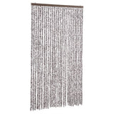 Vidaxl vliegengordijn 118x220 cm chenille bruin en beige