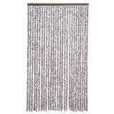 Vidaxl vliegengordijn 118x220 cm chenille bruin en beige