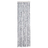 Vidaxl vliegengordijn 56x200 cm chenille wit en grijs