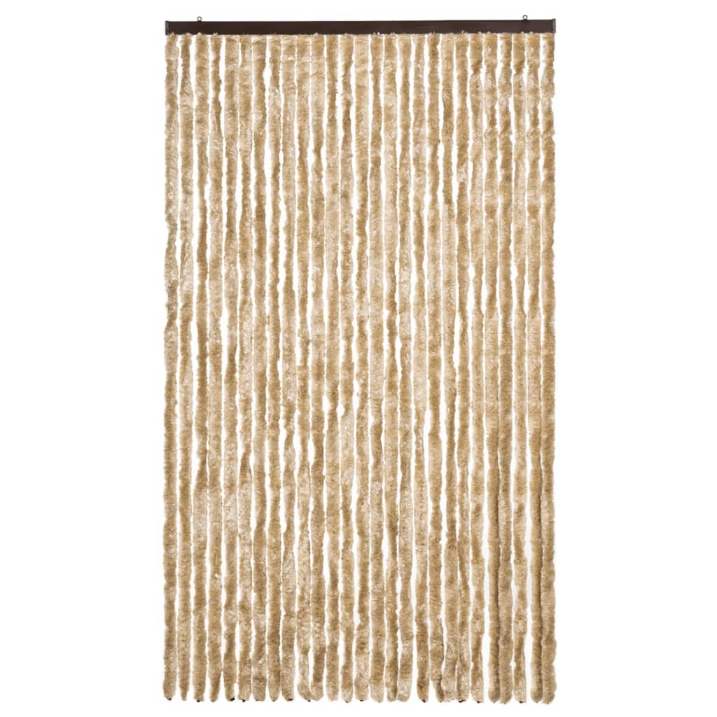 Vidaxl vliegengordijn 118x220 cm chenille beige